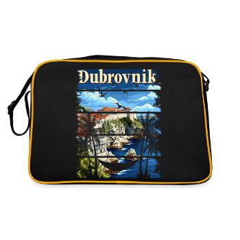Croatie Croatie Voyage d’été Croatie Dubrovnik - Sac Retro - noir/or - Dos