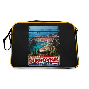 Croatie Croatie Voyage d’été Croatie Dubrovnik - Sac Retro - noir/or - Dos