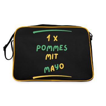 French fries mayo - Retro Bag - black/gold - Back