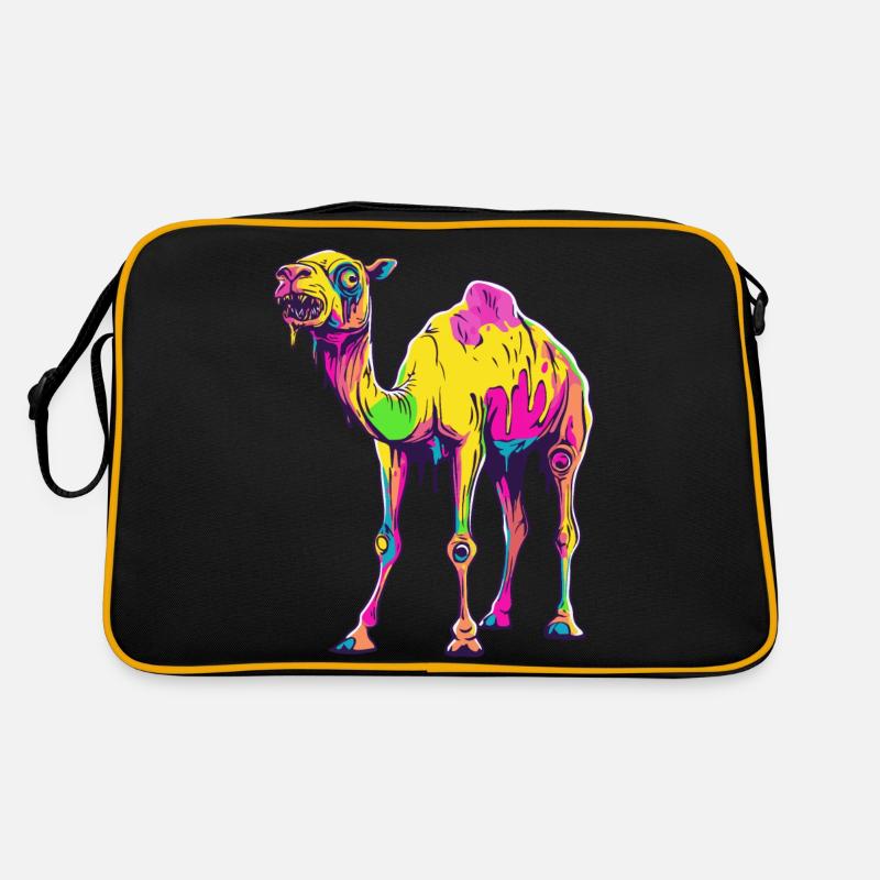 Kamel Halloween Comic Lustig Retro Tasche