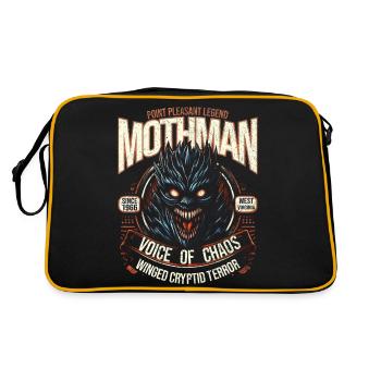 Mothman Since 1966 Voice of Chaos West Virginia - Retro Bag - black/gold - Back