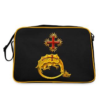 Order of the Dragon Vlad III - Retro Bag - black/gold - Back