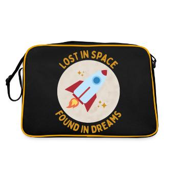 Lost in Space, Found in Dreams - Retro Bag - black/gold - Back