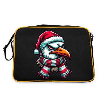 Moin Seagull Christmas - Retro Bag - black/gold - Back