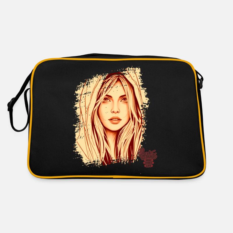 positive mind vibes life, Positive thinking Retro Bag