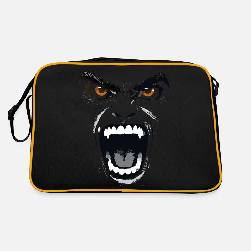 Scary Vampire Face Retro Bag