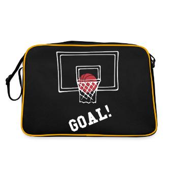 Basketball Goal - Retro Bag - black/gold - Back