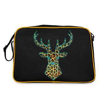 Hirsch PopArt Tuerkis - Sac Retro - noir/or - Dos