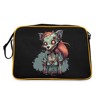 Renarde zombie - Sac Retro - noir/or - Dos