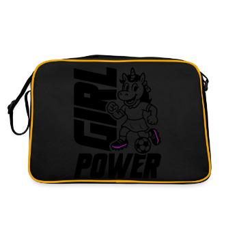 Football Licorne Girl Power - Sac Retro - noir/or - Dos