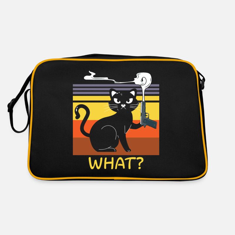 Sorcière chat d’Halloween Sac Retro
