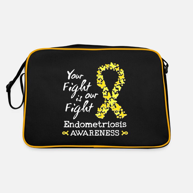 Dein Kampf ist unser Kampf gegen Endometriose Retro Tasche