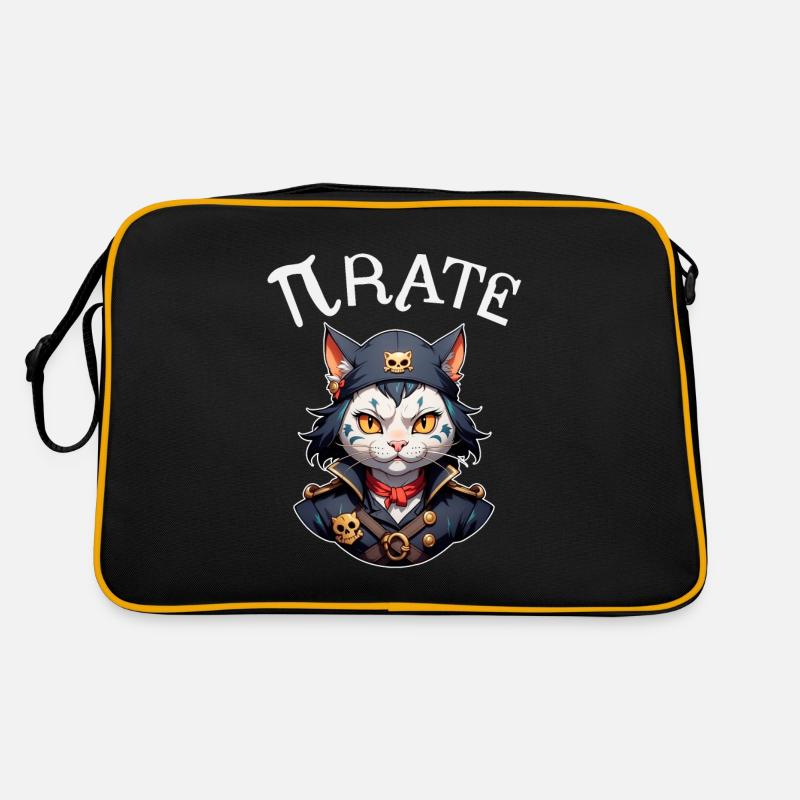 Pi day Pirate Cat Retro Bag