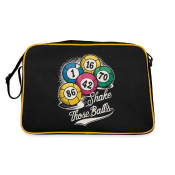 Shake those balls - Retro Bag - black/gold - Back