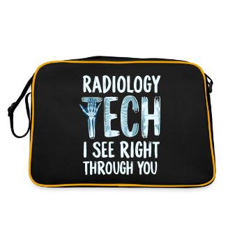 Radiology Tech Humor X-Ray - Retro Bag - black/gold - Back