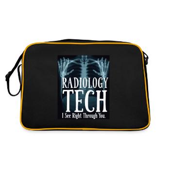 Technicien en radiologie Humour Radiographie - Sac Retro - noir/or - Dos