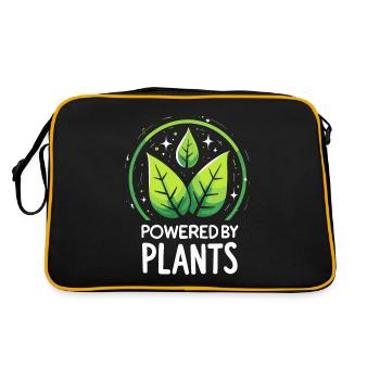 Powered by Plants Eco Friendly Motivation - Retro Bag - black/gold - Back