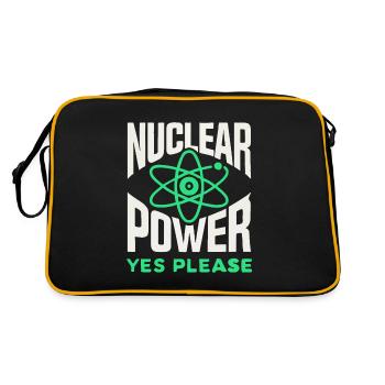 Nuclear Power Yes Please - Pro Clean Energy - Retro Bag - black/gold - Back
