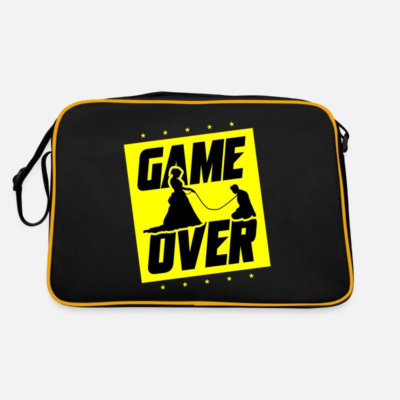 Hochzeit Game Over Junggesellenabschied Retro Tasche