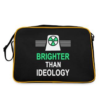 Plus lumineux que l’idéologie - à l’énergie nucléaire - Sac Retro - noir/or - Dos