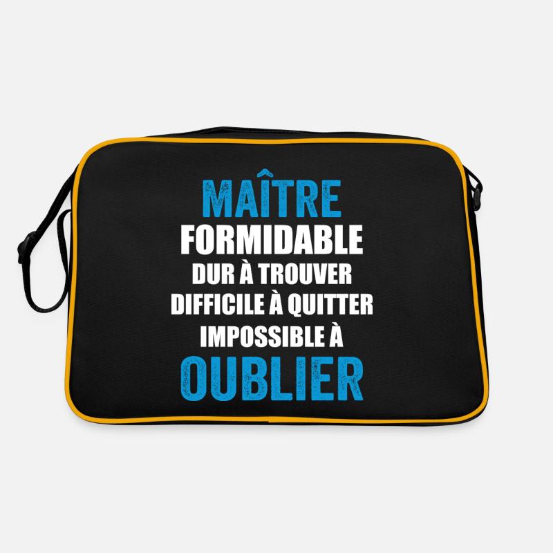 cadeau fin d'année Cadeau maitre d'école Sac Retro