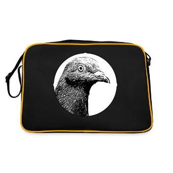 Digital Direkt - Natur Vogel Bird Freedom Freiheit - Sac Retro - noir/or - Dos