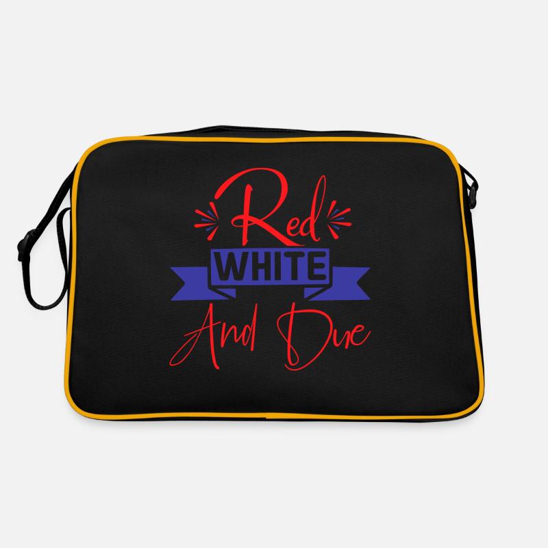 Red white and due Retro Bag