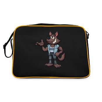 Evil Werewolf - Retro Bag - black/gold - Back