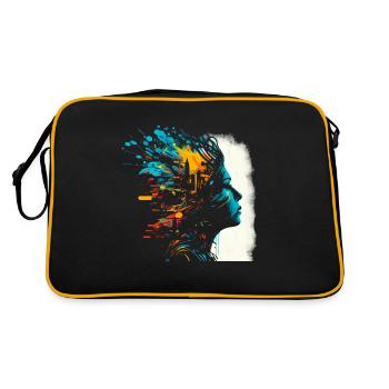 Œuvres d’art psychédéliques - Open Mind - Sac Retro - noir/or - Dos
