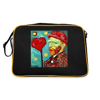 Van gogh amour - Sac Retro - noir/or - Dos