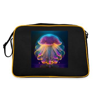 Amazing magic yellyfish - Retro Bag - black/gold - Back