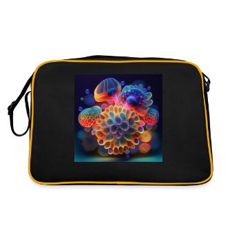 Amazing yellyfish - Retro Bag - black/gold - Back