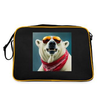 Cool Bear Shades - Retro Bag - black/gold - Back