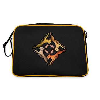 Quatre lapins - Sac Retro - noir/or - Dos