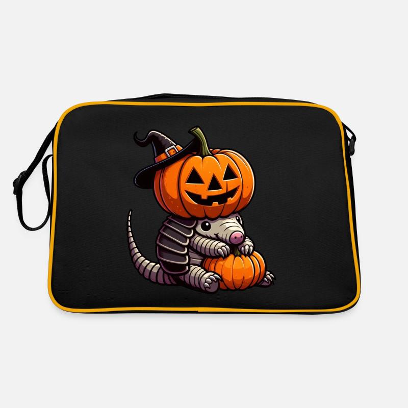 Cute Halloween Armadillo Witch Pumpkin Retro Bag