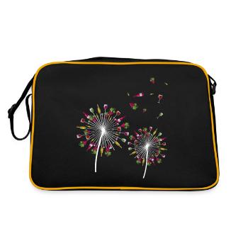 Wein Rotwein Weinglas Weinfest Weisswein Geschenk - Retro Tasche - Schwarz/Gold - Hinten