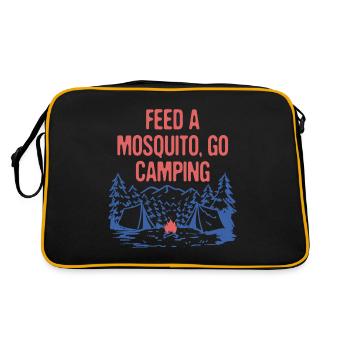 Nourrir un Mosquito Go Camping Drôle Camper Humour - Sac Retro - noir/or - Dos