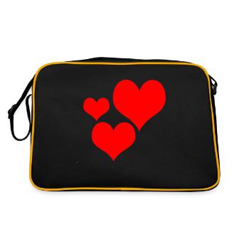 3 coeurs - Sac Retro - noir/or - Dos