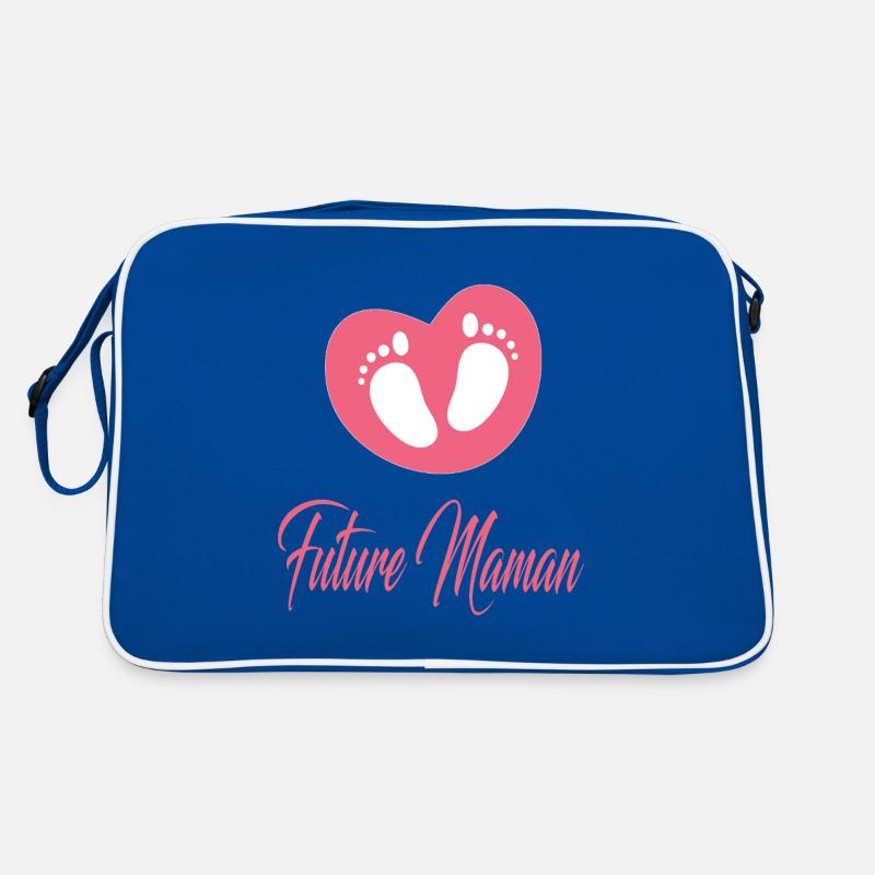 future maman ,idée cadeau, naissance, grossesse Sac Retro