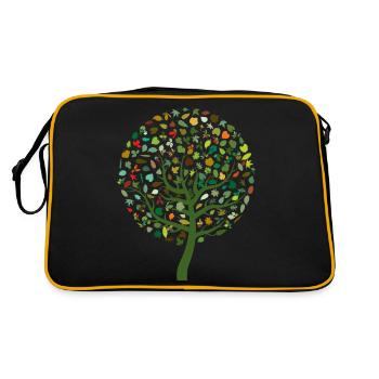 Feuilles de saison - Sac Retro - noir/or - Dos