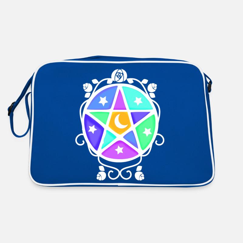 Weißes Wicca Retro Tasche