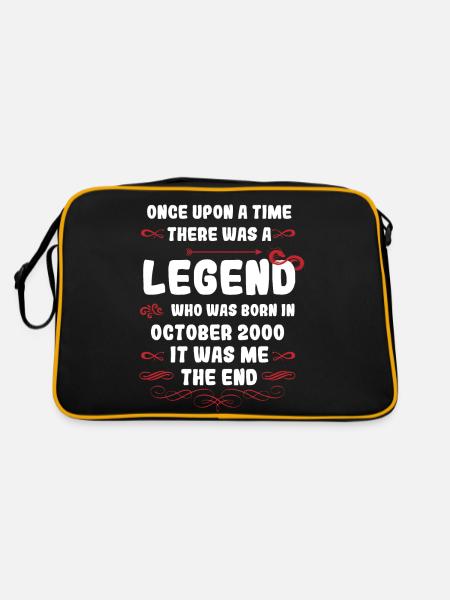 Il était une fois une légende. Octobre 2000 Naissance - Sac Retro - noir/or - Dos