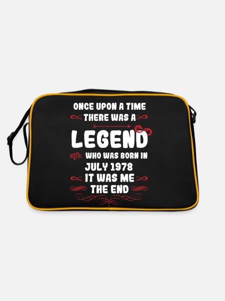 Il était une fois une légende. Juillet 1978 Anniversaire - Sac Retro - noir/or - Dos