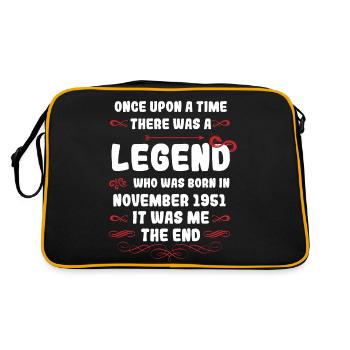 Il était une fois une légende. Novembre 1951 Naissance - Sac Retro - noir/or - Dos