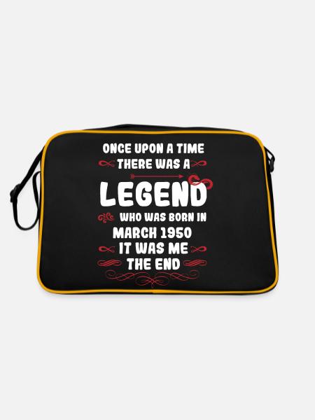 Il était une fois une légende. Anniversaire de mars 1950 - Sac Retro - noir/or - Dos