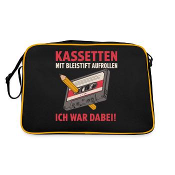Funny Funny Funny Saying Funny Clothing - Retro Bag - black/gold - Back