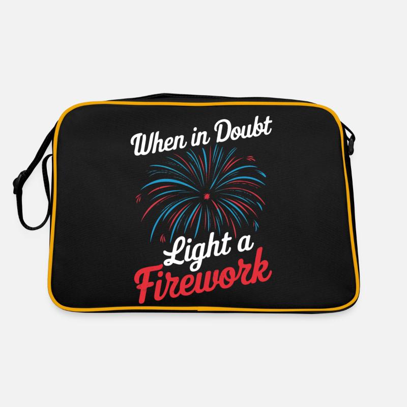 Pyrotechnics Fireworks Pyrotechnics Retro Bag