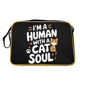 Chat Chats Amoureux Chat Propriétaire Chaton - Sac Retro - noir/or - Dos