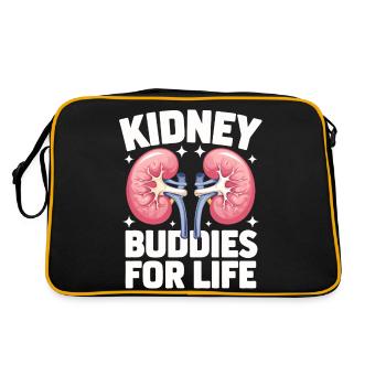 Kidney Donor Kidney Organ Donor - Retro Bag - black/gold - Back