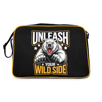 Ours Grizzli Ours brun Ours - Sac Retro - noir/or - Dos